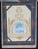 1939 A Felvidék visszacsatolásának emlékére képeslapalbum 10  db kitűnő állapotú díszes dombornyomot...