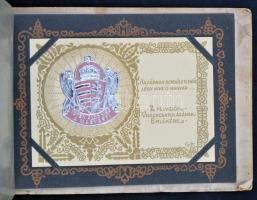 1939 A Felvidék visszacsatolásának emlékére képeslapalbum 10  db kitűnő állapotú díszes dombornyomot...