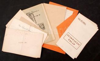 cca 1910-1940 Bajsai Vojnits Sándor és családjának okmányai és családy fotók, közöttük királyházi Ru...