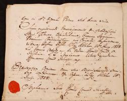 1808 Döbör (Burgenland) összeírás latin és részben magyar nyelven osztályos levél / 1808 Burgenland,...