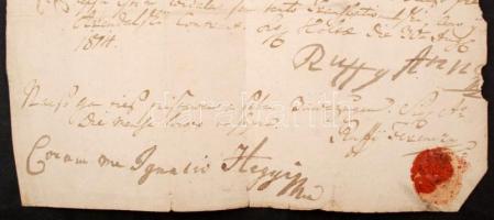 1814 Kolta (Felvidék) A Ruffy csald tagjai között kötött osztályos egyezség