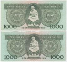 1983. november 10. 1000Ft (2x) "C" + "D" T:III szép papír