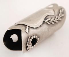 Ezüst (Ag.) szalvétagyűrű, jelzett, mesterjeggyel, m:6 cm, nettó:18 g