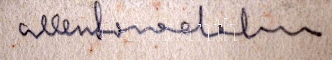 Görög Rezső (1930- ): Ellenforradalom. Rézkarc, papír, jelzett, felcsavarva, 17×25 cm