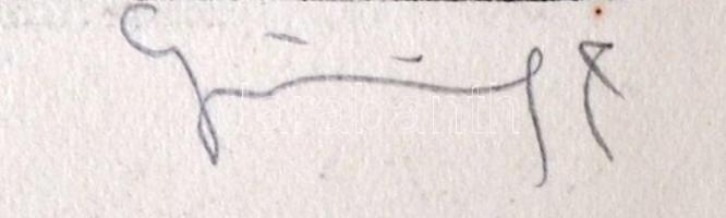 Görög Rezső (1930- ): Az Antant ellen. Rézkarc, papír, jelzett, felcsavarva, 17×25 cm