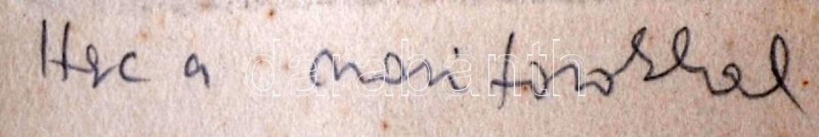 Görög Rezső (1930- ): Harc a monitorokkal. Rézkarc, papír, jelzett, felcsavarva, 17×25 cm