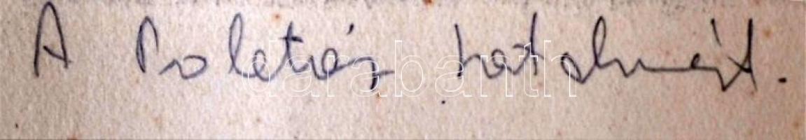 Görög Rezső (1930- ): A proletár hatalomért. Rézkarc, papír, jelzett, felcsavarva, 17×25 cm