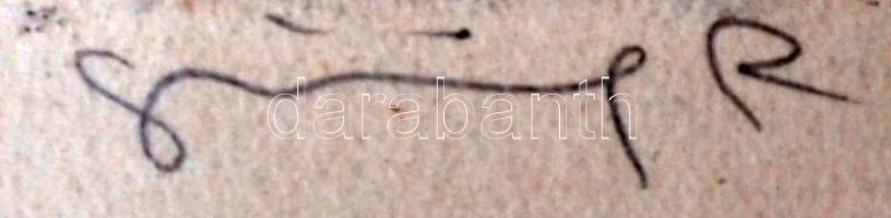 Görög Rezső (1930- ): A proletár hatalomért. Rézkarc, papír, jelzett, felcsavarva, 17×25 cm