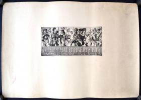 Görög Rezső (1930- ): A nép hatalmáért 1919. Rézkarc, papír, jelzett a karcon, felcsavarva, 17×25 cm