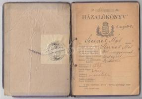 1911 Házalókönyv zsidó vallású személy részére kiállítva, okmánybélyeggel (2korona), pp.:41, 18x13cm