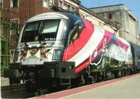 15 db MODERN használatlan magyar vonat motívumlap / 15 modern unused Hungarian train motive cards