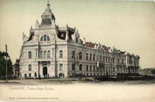 Temesvár, Timisoara; Temes-Bega palota, kiadja Polatsek; hátoldalon "Magyar Zsidó Levéltár" pecsét / palace (EK)