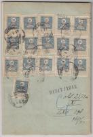 1912 A Marostordai Helyi Érdekű Vasút Részvénytársaság alapszabályai, sok okmánybélyeggel (30fillér)...