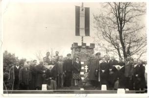 1948 Marcali, 1848-as szabadságharc centenáriumi ünnepsége, országzászló, Szitovszky photo (EB)