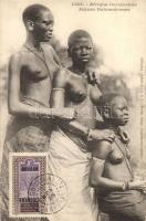 &#039;Afrique Occidentale, Jeunes Dahoméennes&#039; / Nude Dahomeyian women, African folklore, TCV card