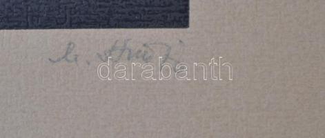 M. Kiss József (1935-1999): Ady Endre. Fametszet, papír, jelzett, 14×10 cm