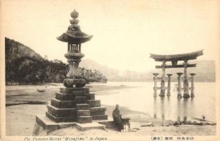 Itsukushima, Miyajima; The Famous Shrine, Torii