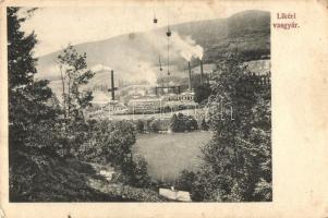 Nyustya, Hnústa; Likéri vasgyár / iron factory (EK)