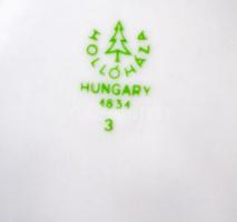 Hollóházi porcelán halas fali tál, matricás, hibátlan, jelzett, d: 19 cm