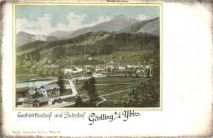 Göstling an der Ybbs, Gastwirtschaft und Bahnhof / restaurant and railway station