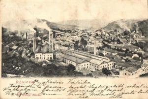 Resicabánya, Resita; acélgyár, kiadja ifj. Neff Károly / steel factory (vágott / cut)