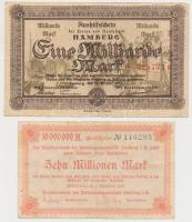 Németország / Weimari Köztársaság 1923. 5db klf szükségpénz, közte Hamburg, Köln, Rajna-vidék T:III
...