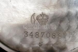 Helvetia ezüst (Ag.), másodpercmutatós zsebóra, működik, jelzett, bruttó: 51 g