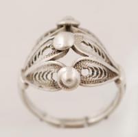 Ezüst gyűrű, Ag, bruttó: 5gr., antik fémjel , méret:53/Silver ring, Ag, gross. 5gr,antique metal sign , size: 53