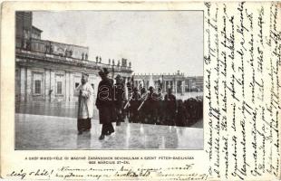 1925 A gróf Mikes-féle magyar zarándokok bevonulnak a Szent Péter Bazilikába, cserkészek / Hungarian scouts visit to Rome
