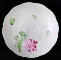 Herendi Tertia virág mintás mokkás készlet, kézzel festett, hibátlan, jelzett