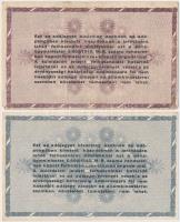 1946. 10db-os vegyes magyar adópengő bankjegy tétel, közte fordított címeres, sorozat- és sorszám né...