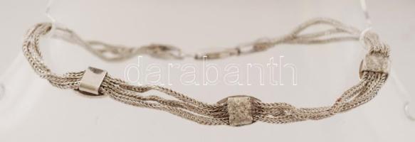 Ezüst karlánc, Ag, nettó: 11gr., jelzett, 20cm / Silver bracelet, Ag, net. 11gr, marked, 20cm