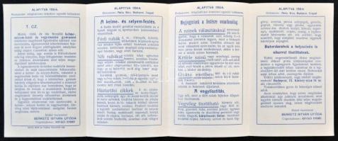 1909 Berketz István Kelme-, Selyemfestő és Vegytisztító díszes, fejléces számlája + árjegyzék