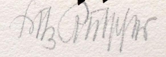 Olvashatatlan jelzéssel: Das alte Rathaus zu München. Fametszet, papír, 61x48 cm