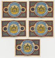 Németország / Weimari Köztársaság / Osnabrück 1921. 50pf (5x) T:I,I-
Germany / Weimar Republic / Os...