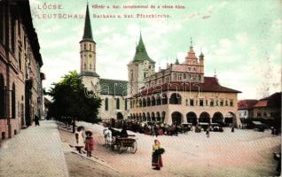 Lőcse, Levoca; Körtér, piac. Feitzinger Ede No. 947. / Ring Square, market place