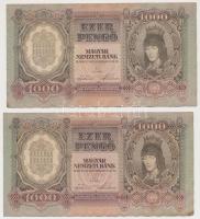 1943. 1000P (3x) közeli sorszámúak T:II fo.