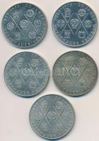 NDK 1975A 10M "Varsói Szerződés 20. évfordulója" (5x) T:2 GDR 1975A 10 Mark "20th Ann...