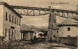 Nyitrabánya, Handlová;  Vasúti híd. Divald Károly, Eperjes / railroad bridge