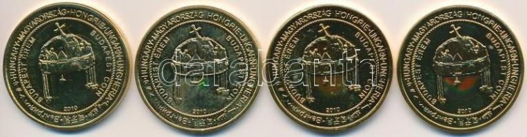 2010. "Budapest érem / Mátyás Templom, Citadella, Parlament, Szent István Bazilika" aranyo...