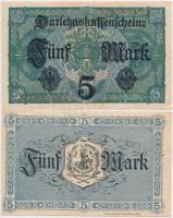 7db-os vegyes bankjegy tétel, benne Franciaország/Szövetséges katonai kiadás 1944. 2Fr, Német Biroda...