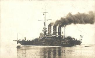 SMS Sankt Georg, a K.u.K. haditengerészet páncélos cirkálója, Alois Beer fotó / Armored cruiser of the Austro-Hungarian Navy