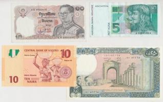 Vegyes: 15db klf magyar és külföldi bankjegy és szükségpénz tétel, közte Pápua Új-Guinea, Málta, Lib...