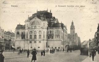 Kassa, Kosice; a Nemzeti Színház alsó része / lower part of the National Theater