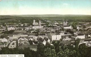 Miskolc, látkép zsinagógával, kiadja Grünwald Ignác