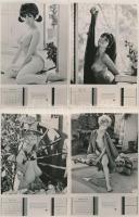 1969 Playboy naptár fotómásolata, 13 db fénykép Fekete György (1904-1990) budapesti fényképész hagya...