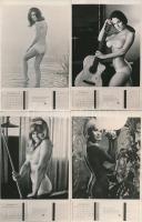 1969 Playboy naptár fotómásolata, 13 db fénykép Fekete György (1904-1990) budapesti fényképész hagya...