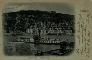 1898 Budapest XI. Gellért hegy, Citadella, SS Hattyú (kis szakadás / small tear)