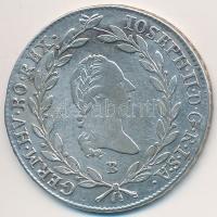 1786B 20kr Ag "II. József" (6,57g) T:2,2-