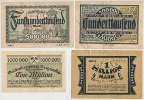 Németország / Weimari Köztársaság / Düsseldorf 1923-1924. 100.000M-5.000.000M 6xklf szükségpénz T:vegyes Germany / Weimar Republic / Düsseldorf 1923-1924. 100.000 Mark - 5.000.000 Mark 6xdiff necessity notes C:mixed